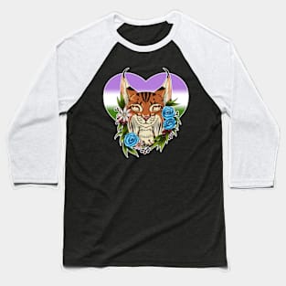 Lynx Genderfluid Baseball T-Shirt